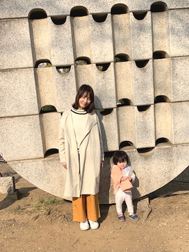 「平成最後のWEARISTAセンバツ」｜「アイテム（ノーカラージャケット）」を使った、もりのがっこうさん（レディース・161cm）の春コーディネート