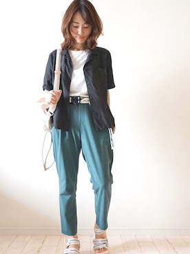 「beautiful people」｜もりのがっこうさん（レディース・161cm）の夏コーディネート