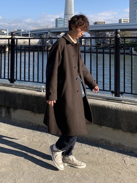 なかそにーさん（メンズ・175cm）の冬コーディネート