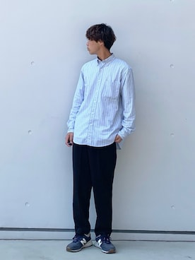 「FLAGSTUFF（フラグスタフ）のアイテム（パンツ）」を使った、なかそにーさん（メンズ・175cm）の春コーディネート
