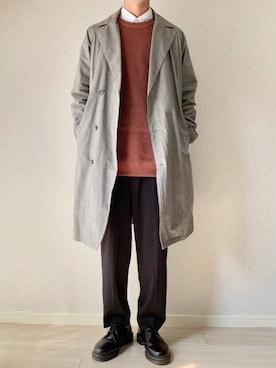 「FLAGSTUFF（フラグスタフ）のアイテム（パンツ）」を使った、なかそにーさん（メンズ・175cm）の春コーディネート