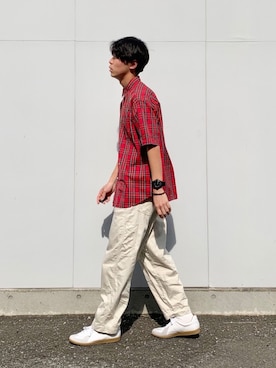 なかそにーさん（メンズ・175cm）の春コーディネート