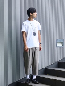 「アイテム（キーケース/キーアクセサリー）」を使った、なかそにーさん（メンズ・175cm）の夏コーディネート