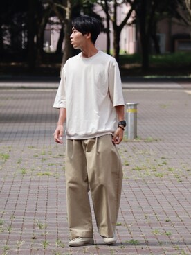 なかそにーさん（メンズ・175cm）の秋コーディネート