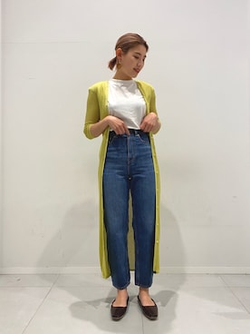「リブ　」｜「アイテム（アクセサリー）」を使った、kaedeさん（レディース・160cm）の夏コーディネート