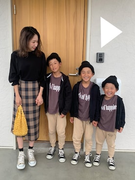 「3BOYS」｜saoriさん（キッズ・171cm）の秋コーディネート
