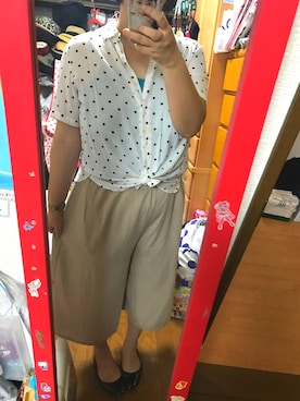 「アイテム（バレエシューズ）」を使った、sakaiayakaさん（レディース・160cm）の夏コーディネート