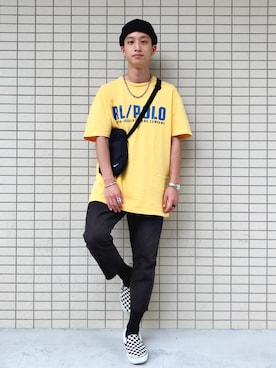 「NIKE(ナイキ)のアイテム(ショルダーバッグ)」を使った、Ryujiさん(メンズ・168cm)の夏コーディネート