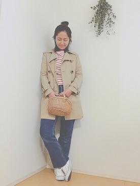「Cher（シェル）のアイテム（ジャケット/アウター）」を使った、kiiさん（レディース・164cm）の冬コーディネート