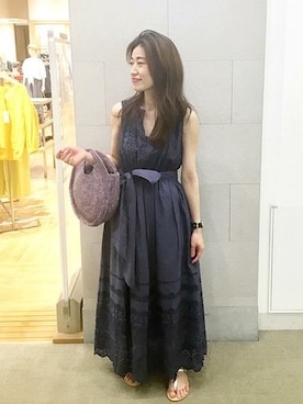 窪田さん(レディース・154cm)の春コーディネート
