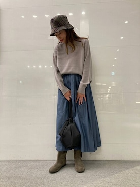 窪田さん（レディース・154cm）の秋コーディネート