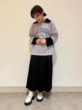 「odub」｜窪田さん（レディース・154cm）の秋コーディネート