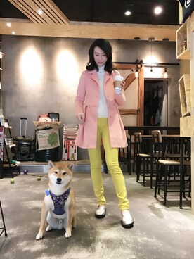 「lady」｜「アイテム（ジャケット/アウター）」を使った、VanessaAngさん（レディース・168cm）の春コーディネート