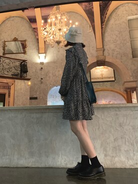 「stradivarius（ストラディバリウス）のアイテム（ワンピース/ドレス）」を使った、nanaさん（レディース・160cm）の秋コーディネート