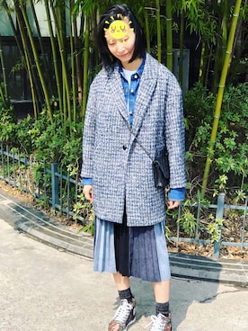 「chanel」｜「アイテム（ダッフルコート）」を使った、Sophie00SOさん（レディース・164cm）の夏コーディネート