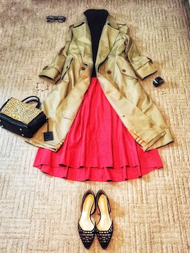 「VIA BUS STOP（ヴィアバスストップ）のアイテム」を使った、spring_flowerflowerさん（レディース・158cm）の春コーディネート