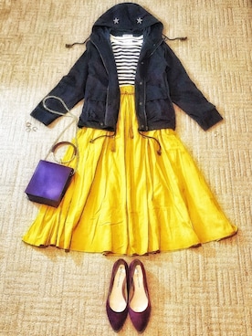 「rada（ラダ）のアイテム」を使った、spring_flowerflowerさん（レディース・158cm）の秋コーディネート