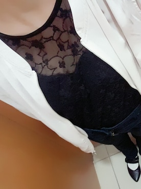 「エムエーワン」｜「アイテム（ブルゾン）」を使った、a＊さん（レディース・156cm）の春コーディネート