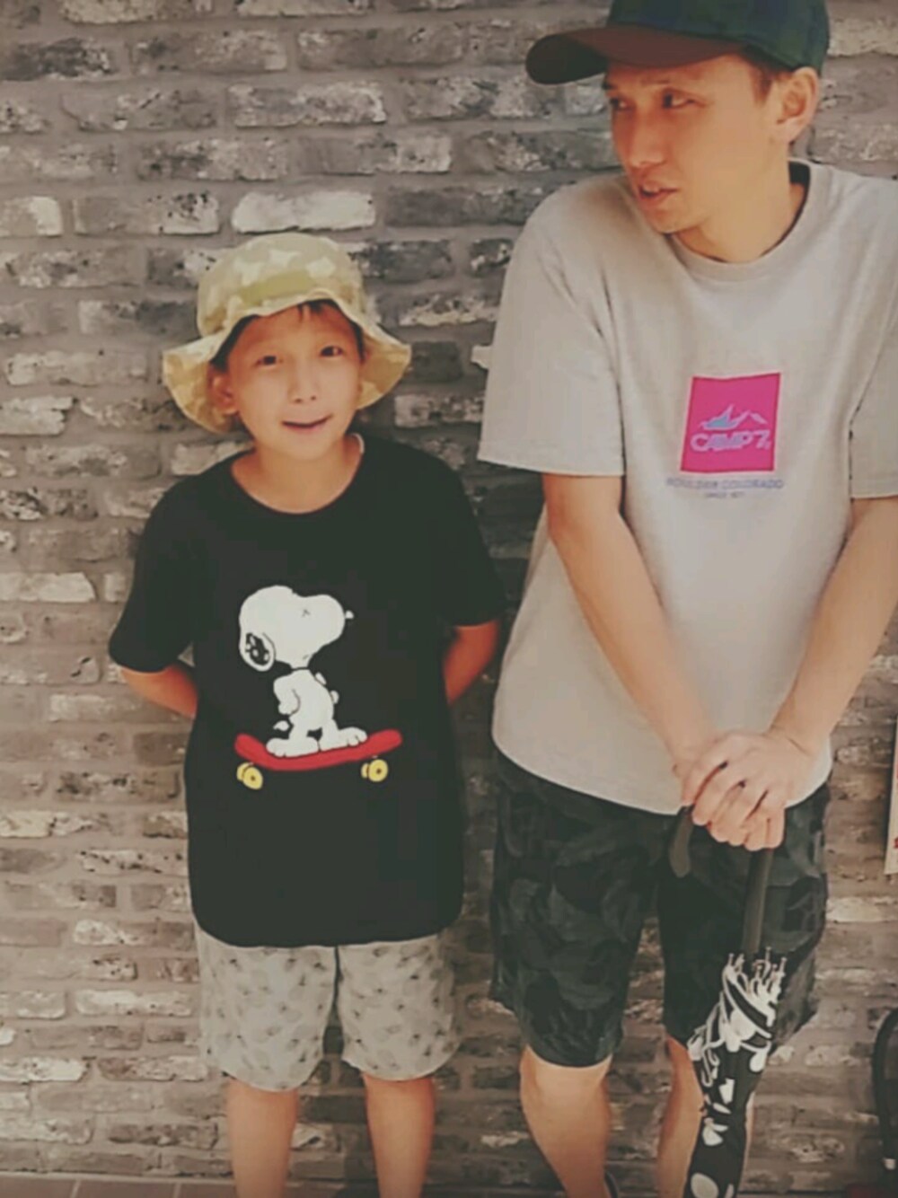 「夏コーデ、GU」｜「Right-onのアイテム（Tシャツ/カットソー、グレー系）」を使った、moooocaa112さん（レディース・166cm）の春コーディネートの1枚目の写真