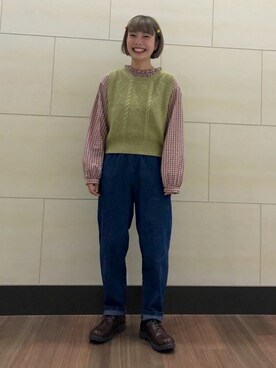 ぺこさん（レディース・153cm）の秋コーディネート