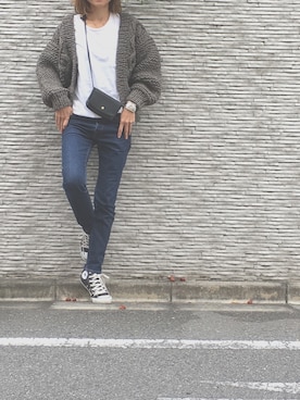 「Soierie（ソワリー）のアイテム」を使った、mikiさん（レディース・168cm）の秋コーディネート