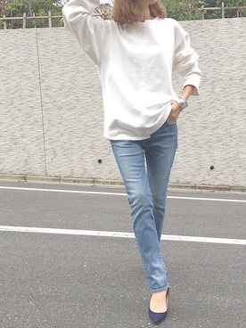 「Soierie（ソワリー）のアイテム」を使った、mikiさん（レディース・168cm）の春コーディネート