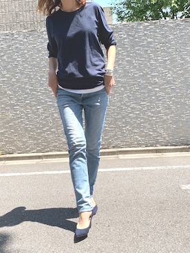 「Soierie（ソワリー）のアイテム」を使った、mikiさん（レディース・168cm）の春コーディネート