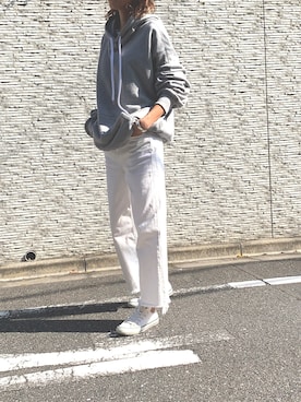 「フードパーカー」｜mikiさん（レディース・168cm）の秋コーディネート