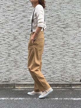 「アイテム（バングル/リストバンド）」を使った、mikiさん（レディース・168cm）の秋コーディネート