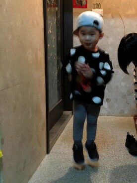 「jump（ジャンプ）のアイテム」を使った、kaiさん（キッズ・80cm）の春コーディネート