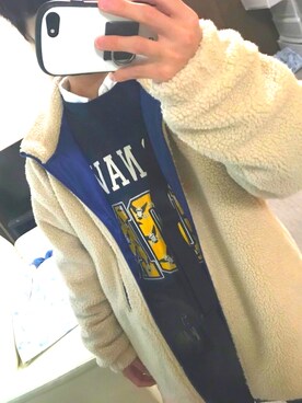 「アイテム（ブルゾン）」を使った、takumiさん（メンズ・163cm・10代）の冬コーディネート