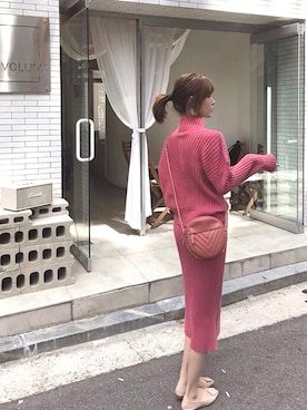 「Step Korea（Step Korea）のアイテム」を使った、Una Chenさん（レディース・162cm）の冬コーディネート