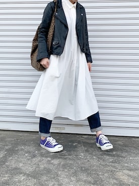 「MASTER&Co（マスターアンドコー）のアイテム（ショルダーバッグ）」を使った、☀︎さん（レディース・159cm）の秋コーディネート