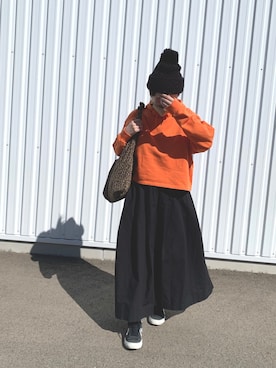 「MASTER&Co（マスターアンドコー）のアイテム（ショルダーバッグ）」を使った、☀︎さん（レディース・159cm）の秋コーディネート