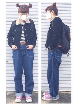 「セントジェームス」｜「アイテム（アナログ腕時計）」を使った、☀︎さん（レディース・159cm）の冬コーディネート