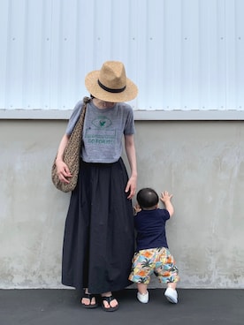 「MASTER&Co（マスターアンドコー）のアイテム（ショルダーバッグ）」を使った、☀︎さん（レディース・159cm）の夏コーディネート