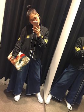「RNA（アールエヌエー）のアイテム（その他アウター）」を使った、Siiさん（レディース・165cm）の冬コーディネート