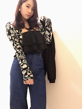 「eimy istoire」｜「アイテム（ブルゾン）」を使った、midoriさん（レディース・164cm）の春コーディネート