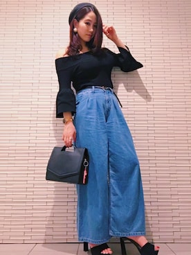 「eimy istoire」｜「アイテム（ハンチング/ベレー帽）」を使った、midoriさん（レディース・164cm）の春コーディネート