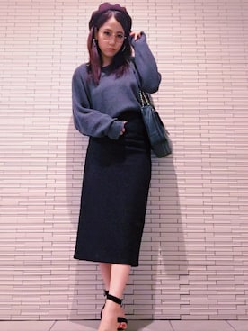「ドルマン」｜「アイテム（ハンチング/ベレー帽）」を使った、midoriさん（レディース・164cm）の秋コーディネート