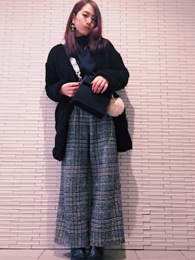 「rienda（リエンダ）のアイテム（その他アウター）」を使った、midoriさん（レディース・164cm）の冬コーディネート