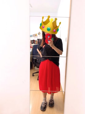 「MONKI（モンキ）のアイテム（Tシャツ/カットソー）」を使った、endlievanさん（レディース・158cm）の秋コーディネート