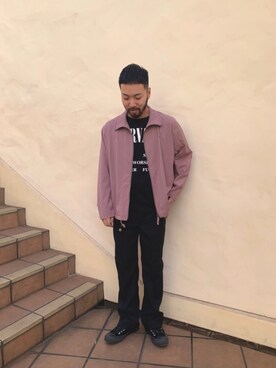 「アイテム（ブルゾン）」を使った、takushutoさん（メンズ・173cm・30代）の春コーディネート