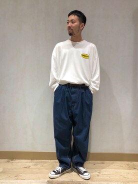 「BIG MAC（ビッグマック）のアイテム（パンツ）」を使った、takushutoさん（メンズ・173cm）の秋コーディネート