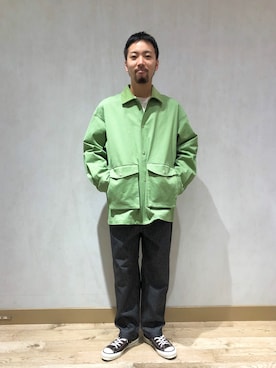 「アイテム（ブルゾン）」を使った、takushutoさん（メンズ・173cm・30代）の秋コーディネート