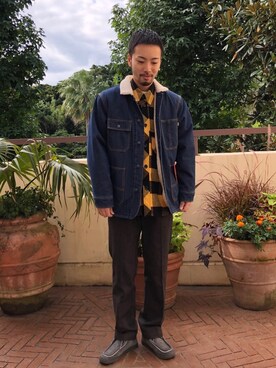 「BIG MAC（ビッグマック）のアイテム（ジャケット/アウター）」を使った、takushutoさん（メンズ・173cm）の秋コーディネート
