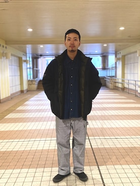 「WISLOM（ウィズロム）のアイテム」を使った、takushutoさん（メンズ・173cm）の冬コーディネート