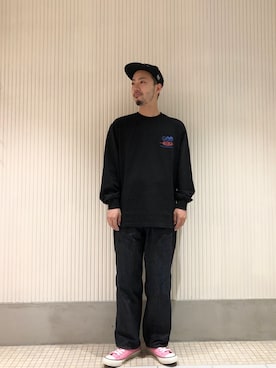 「THUMPERS BROOKLYN NYC USA（サンパース）のアイテム」を使った、takushutoさん（メンズ・173cm）の春コーディネート