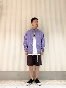 「アイテム（ブルゾン）」を使った、takushutoさん（メンズ・173cm・30代）の春コーディネート