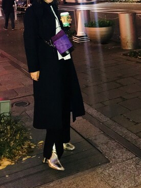 「Steven Alan（スティーブンアラン）のアイテム（その他アウター）」を使った、Natsumiさん（レディース・160cm）の冬コーディネート
